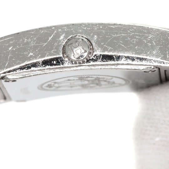 HERMES Watches Quartz HH1.210 Stainless Steel , Stainless Steel Silver H watch Silver dial Women Used Authentic