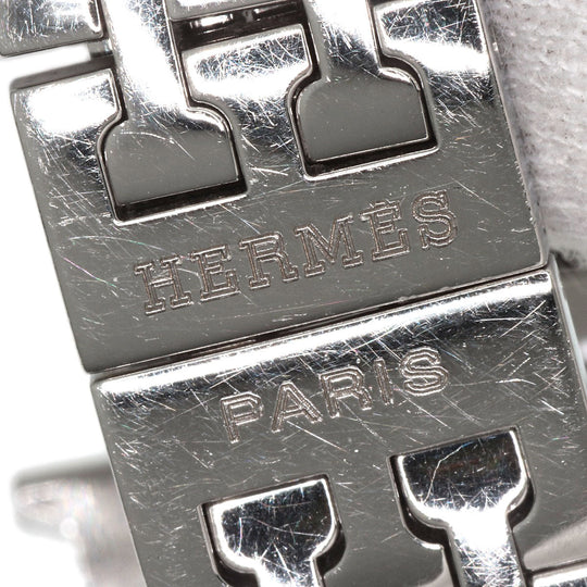HERMES Watches Quartz HH1.210 Stainless Steel , Stainless Steel Silver H watch Silver dial Women Used Authentic