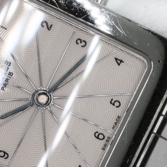 HERMES Watches Quartz HH1.210 Stainless Steel , Stainless Steel Silver H watch Silver dial Women Used Authentic