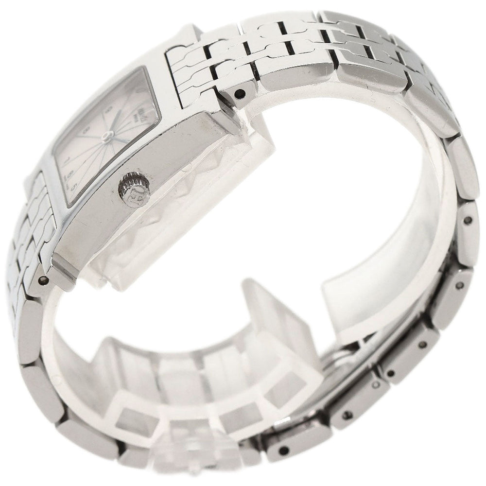 HERMES Watches Quartz HH1.210 Stainless Steel , Stainless Steel Silver H watch Silver dial Women Used Authentic