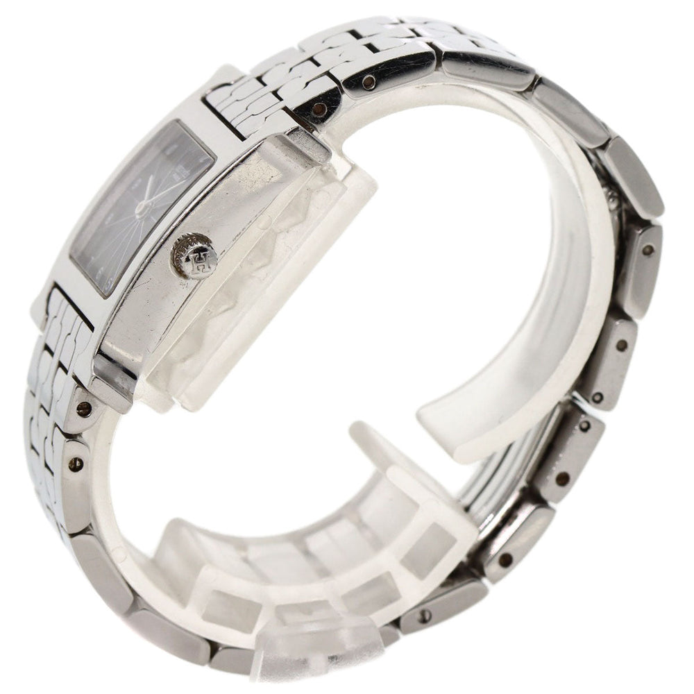 HERMES Watches Quartz HH1.210 Stainless Steel , Stainless Steel Silver H watch black dial Women Used Authentic