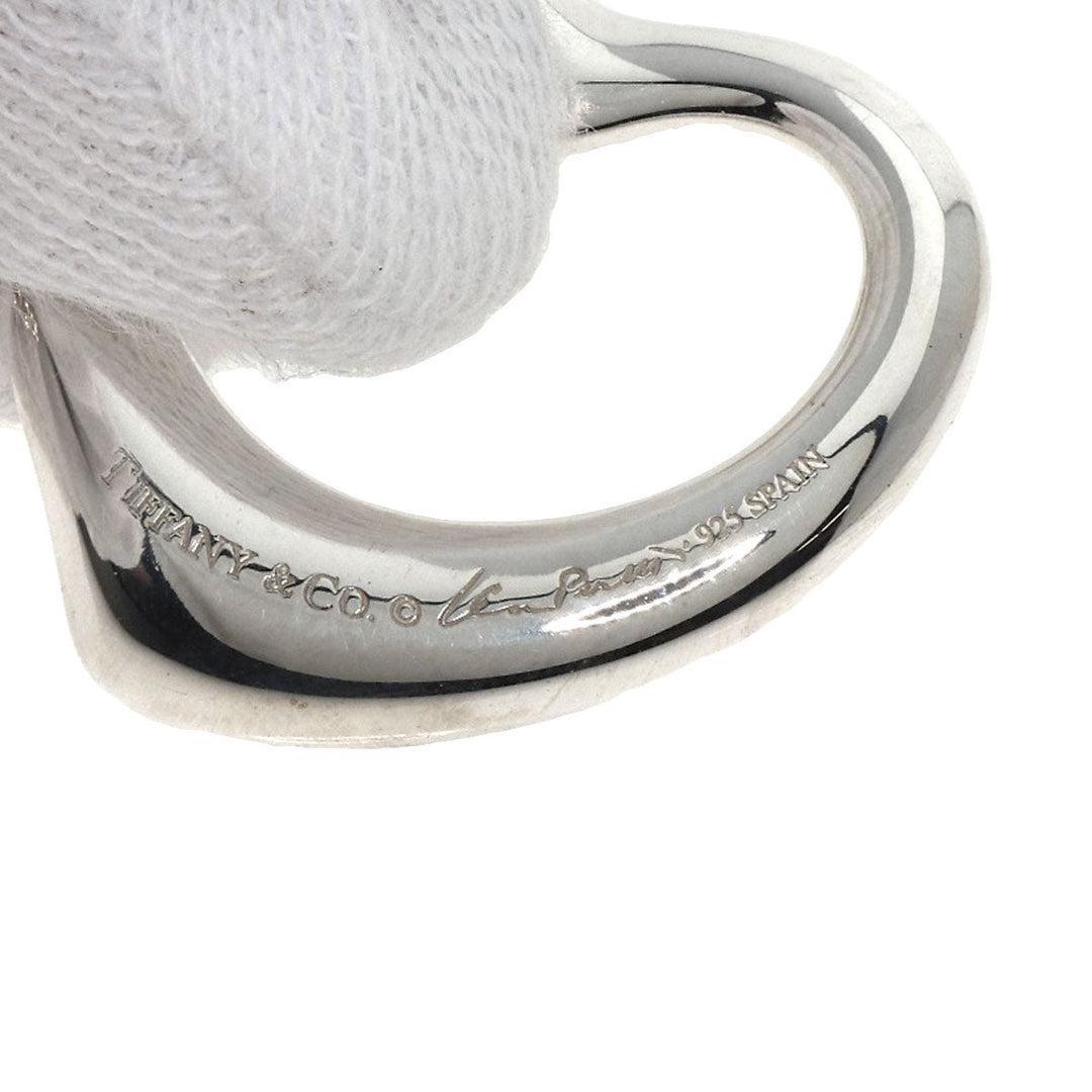 TIFFANY&Co. Necklace SV Silver Open heart Women Used Authentic