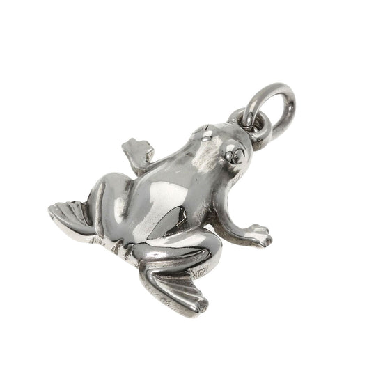Georg Jensen Pendant top SV Silver Frog motif unisex(Unisex) Used Authentic