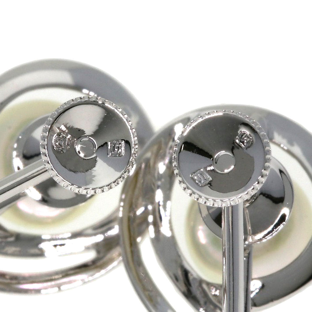 MIKIMOTO Earring SV Silver Akoya pearl Pearl Women Used Authentic