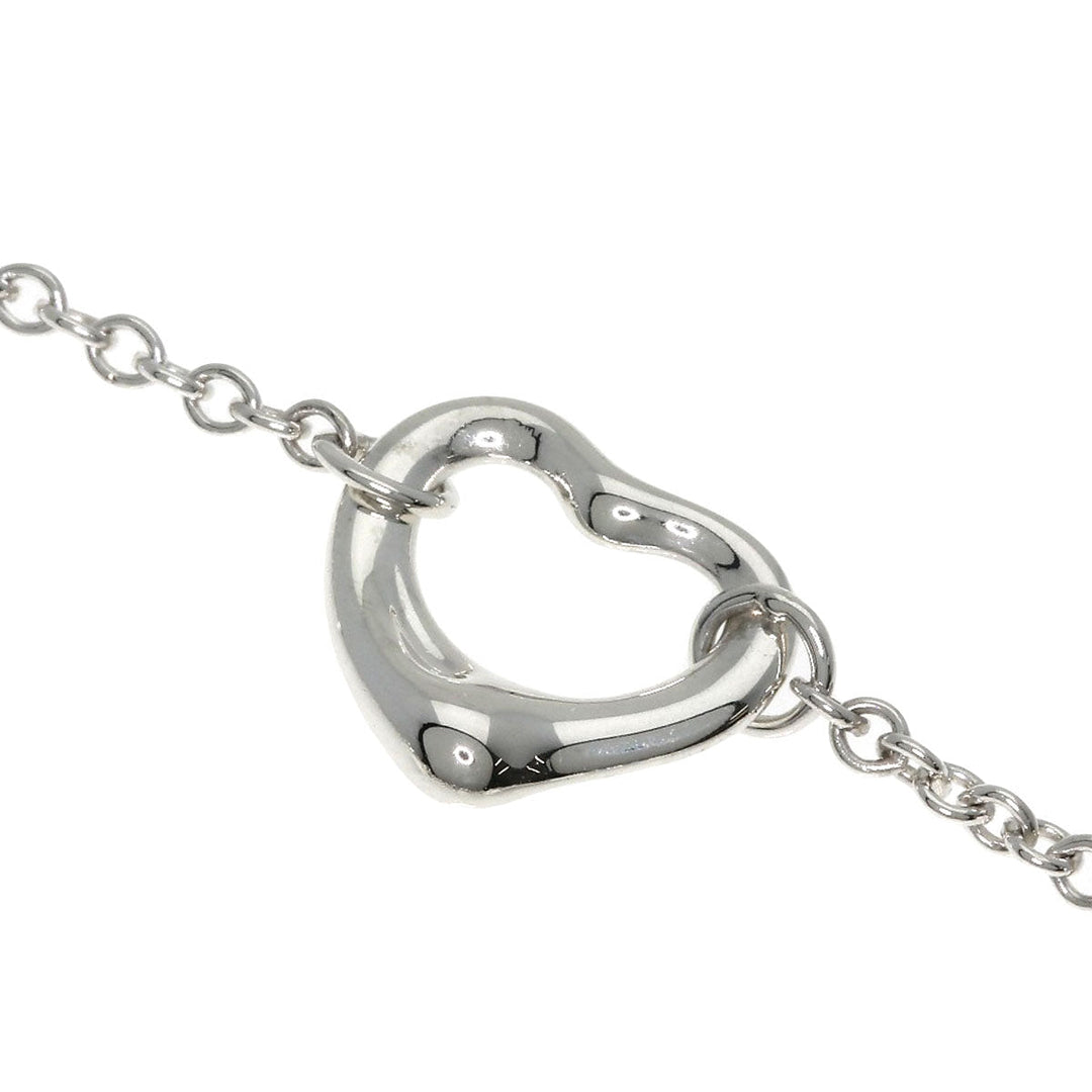 TIFFANY&Co. bracelet SV Silver 5P open heart Women Used Authentic