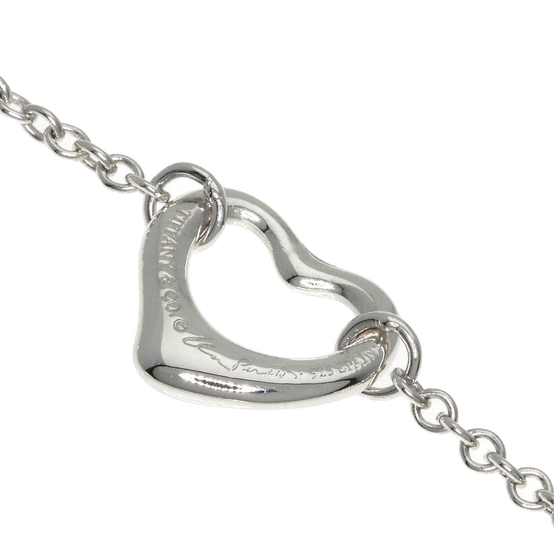 TIFFANY&Co. bracelet SV Silver 5P open heart Women Used Authentic