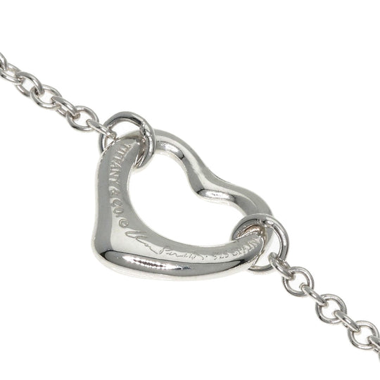 TIFFANY&Co. bracelet SV Silver 5P open heart Women Used Authentic