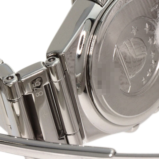 OMEGA Watches Quartz 1561.61 Stainless Steel , Stainless Steel Silver Constellation Mini Orange dial Women Used Authentic