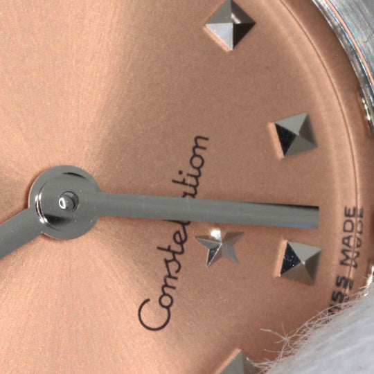 OMEGA Watches Quartz 1561.61 Stainless Steel , Stainless Steel Silver Constellation Mini Orange dial Women Used Authentic