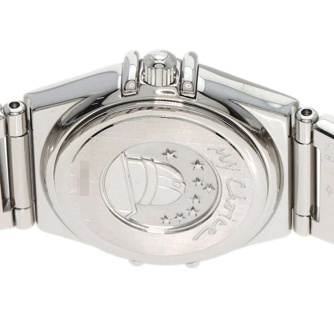 OMEGA Watches Quartz 1561.61 Stainless Steel , Stainless Steel Silver Constellation Mini Orange dial Women Used Authentic