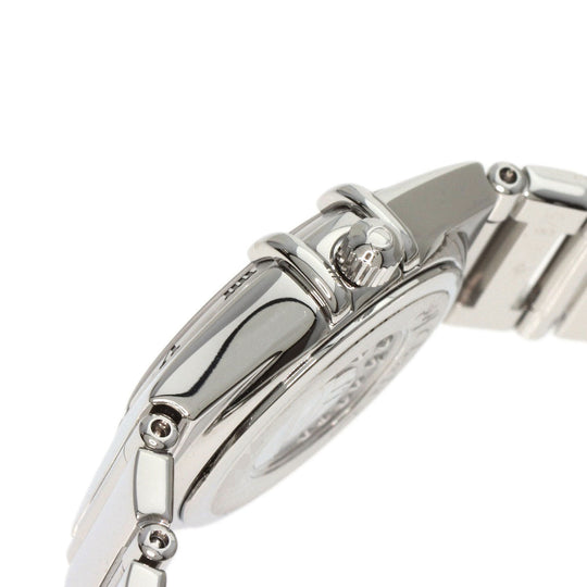 OMEGA Watches Quartz 1561.61 Stainless Steel , Stainless Steel Silver Constellation Mini Orange dial Women Used Authentic