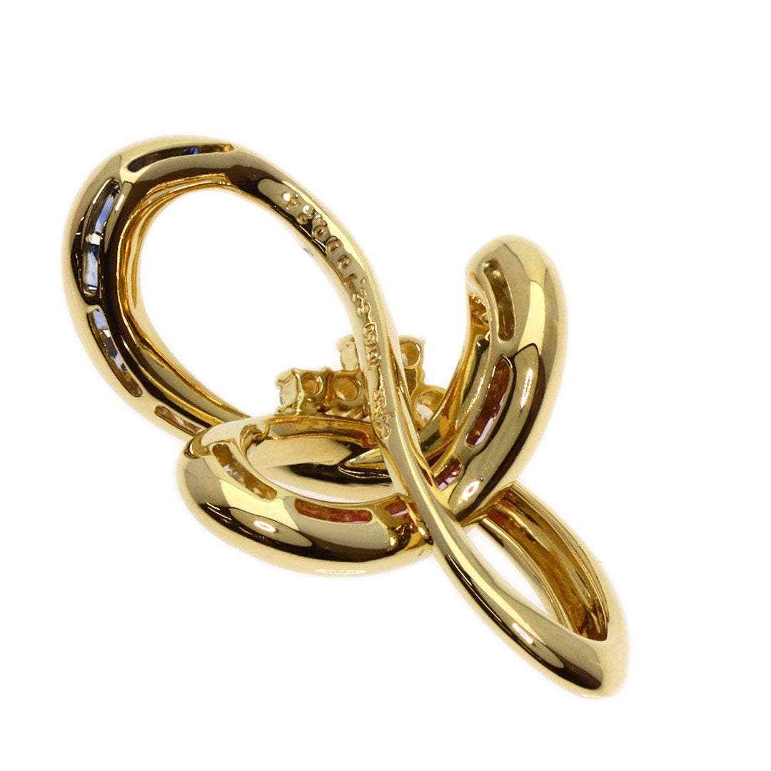JUNE Pendant top 18K Yellow Gold gold Sapphire diamond