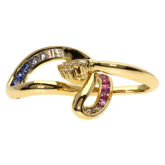 JUNE Pendant top 18K Yellow Gold gold Sapphire diamond