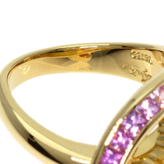 JUNE Ring 18K Yellow Gold gold Sapphire diamond