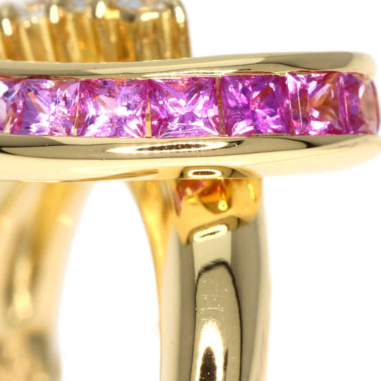 JUNE Ring 18K Yellow Gold gold Sapphire diamond