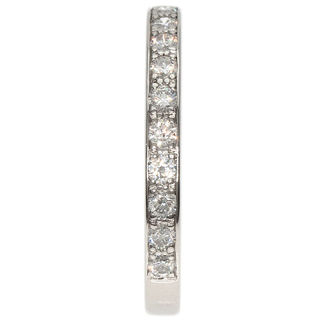 Chaumet Ring PT950 Silver Frisson Half Eternity Diamond
