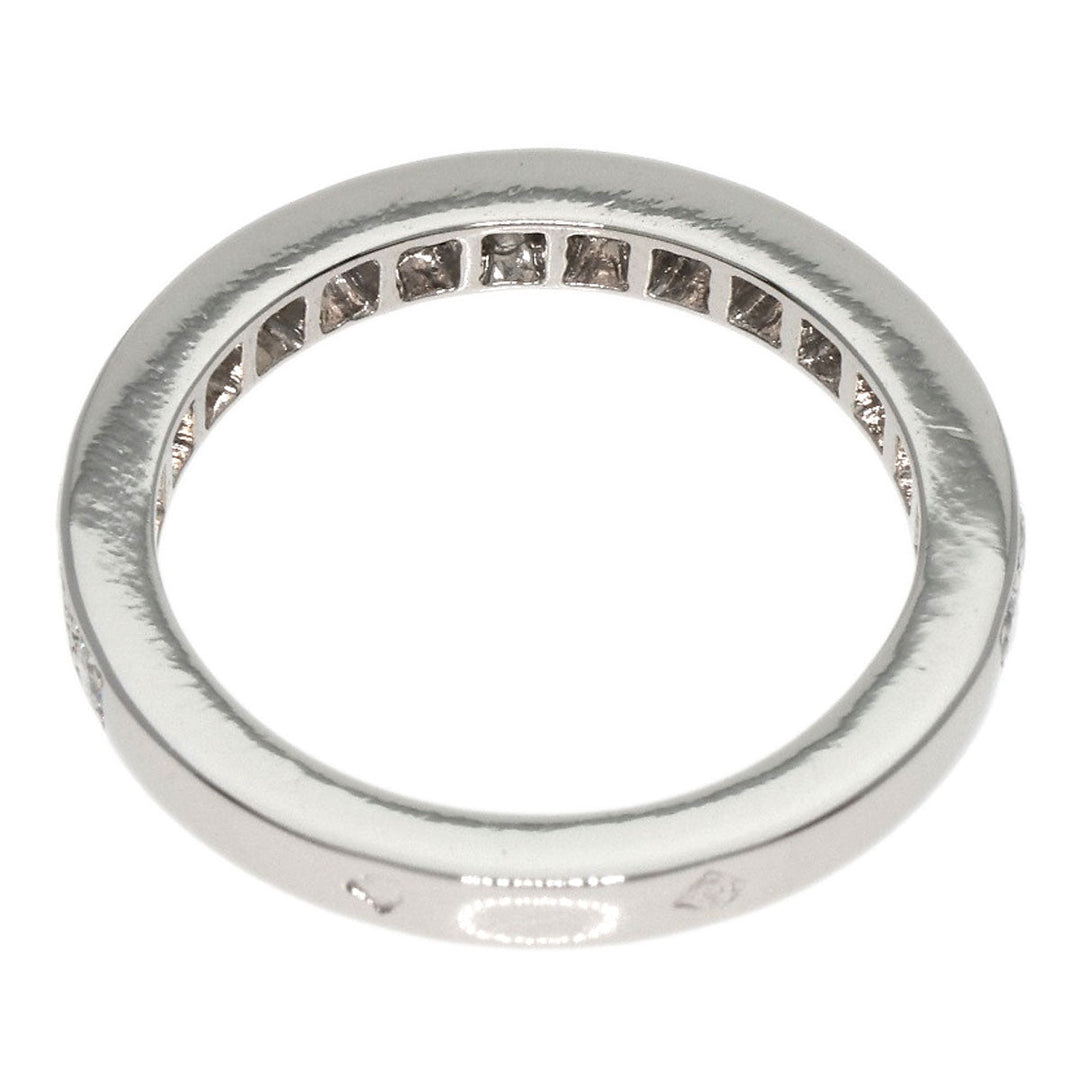 Chaumet Ring PT950 Silver Frisson Half Eternity Diamond