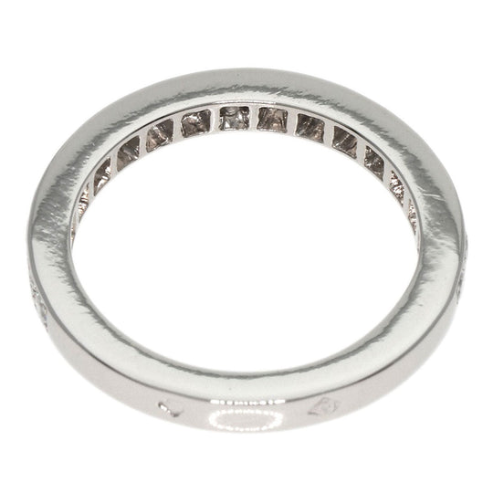 Chaumet Ring PT950 Silver Frisson Half Eternity Diamond