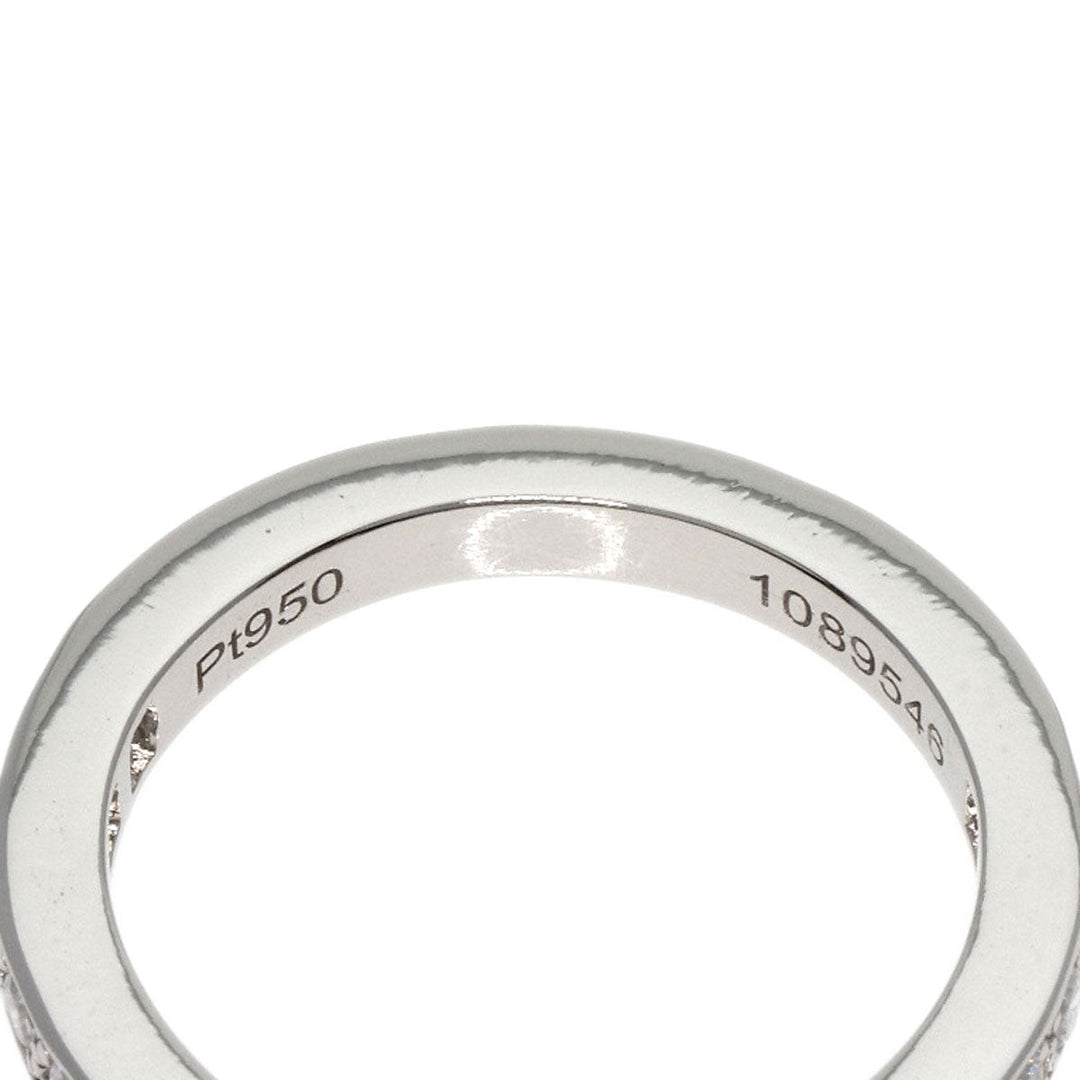 Chaumet Ring PT950 Silver Frisson Half Eternity Diamond