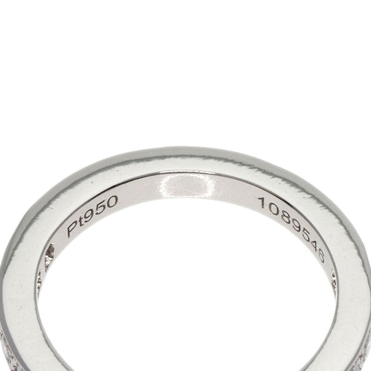 Chaumet Ring PT950 Silver Frisson Half Eternity Diamond