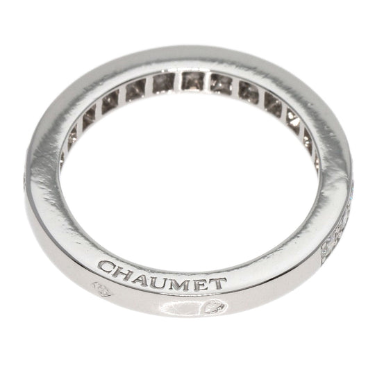 Chaumet Ring PT950 Silver Frisson Half Eternity Diamond