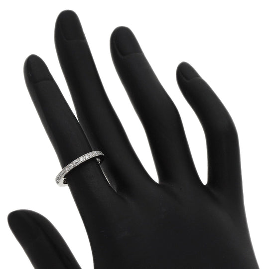 Chaumet Ring PT950 Silver Frisson Half Eternity Diamond