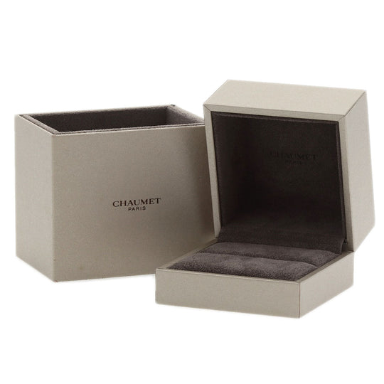 Chaumet Ring PT950 Silver Frisson Half Eternity Diamond