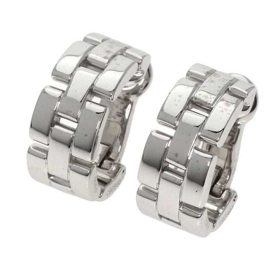 CARTIER Pierce K18WG Silver Maiyon PANTHERE Women Used Authentic