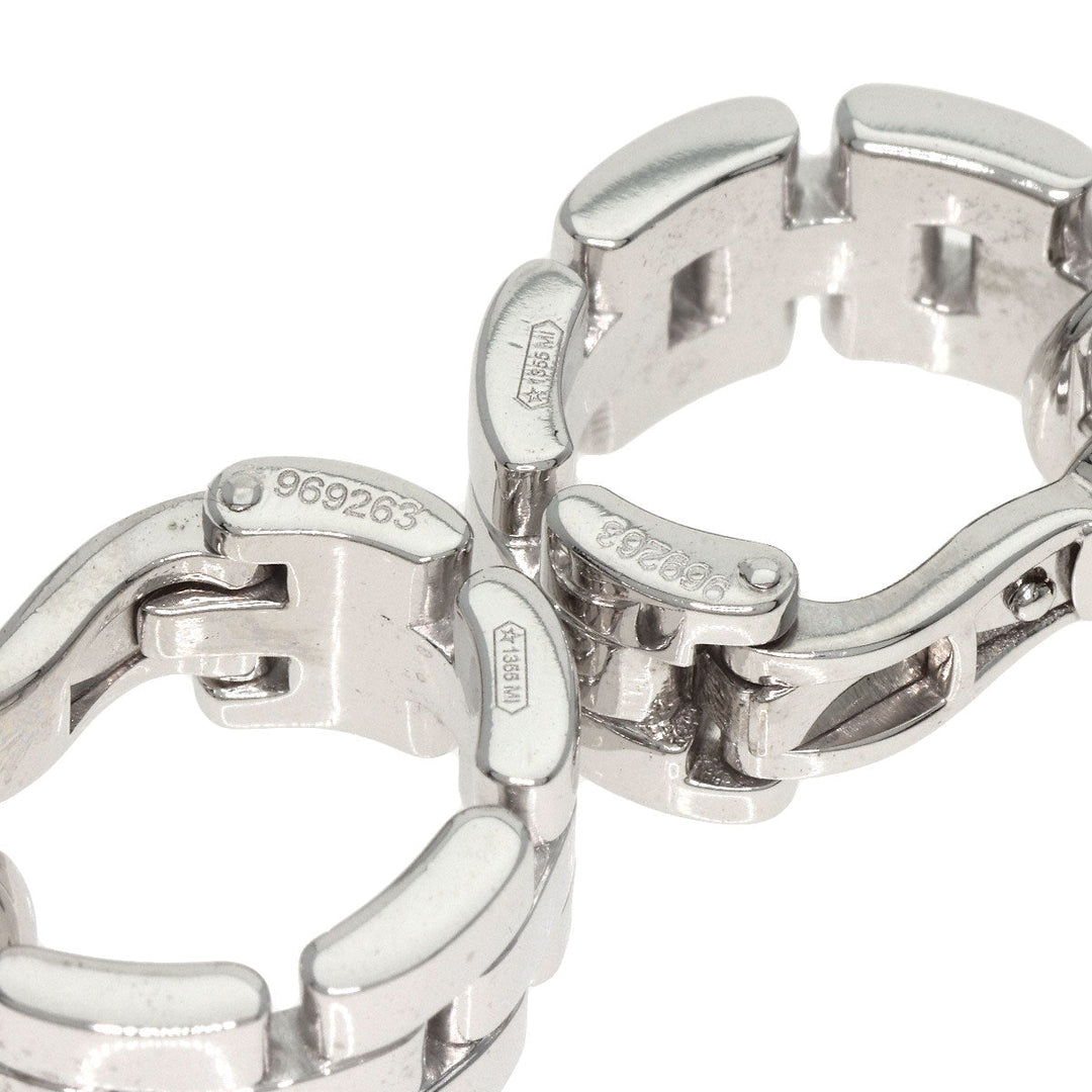 CARTIER Pierce K18WG Silver Maiyon PANTHERE Women Used Authentic