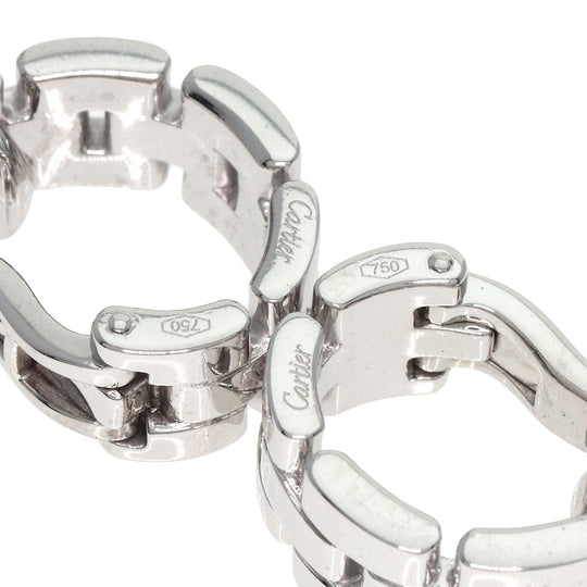 CARTIER Pierce K18WG Silver Maiyon PANTHERE Women Used Authentic