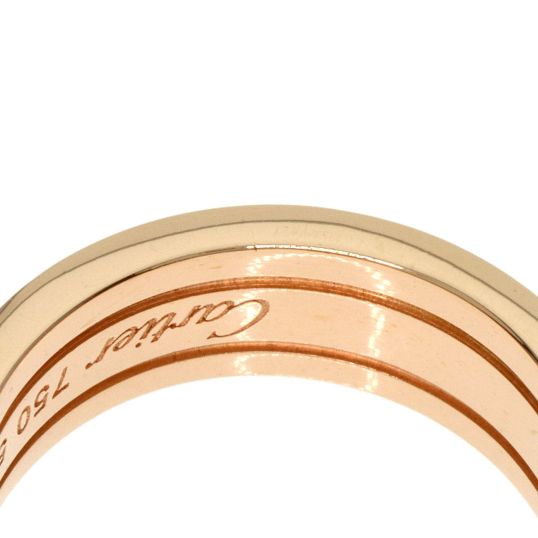 CARTIER Ring 18K Pink Gold gold C2 ring # 52 Women Used Authentic