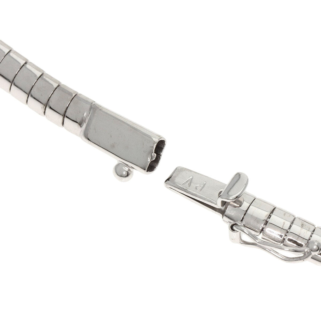 Ponte Vecchio Necklace K18WG Silver Diamond heart motif