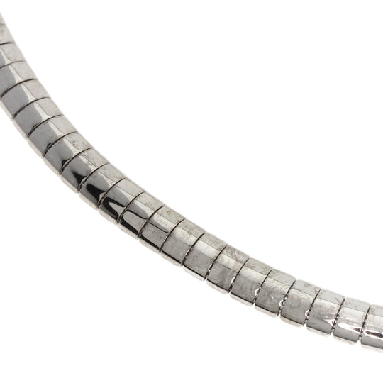 Ponte Vecchio Necklace K18WG Silver Diamond heart motif