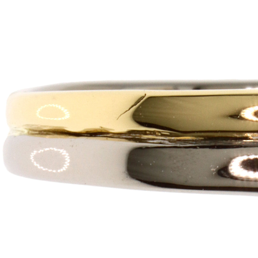 MIKIMOTO Ring K18YG , K14WG gold Diamond combination Women Used Authentic