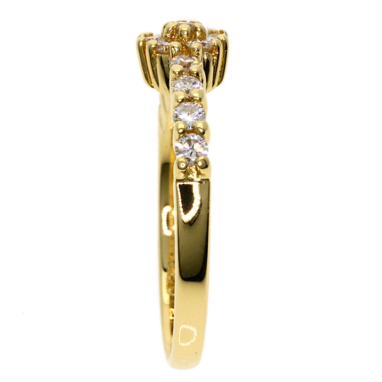 Ponte Vecchio Ring 18K Yellow Gold gold Flower motif diamond
