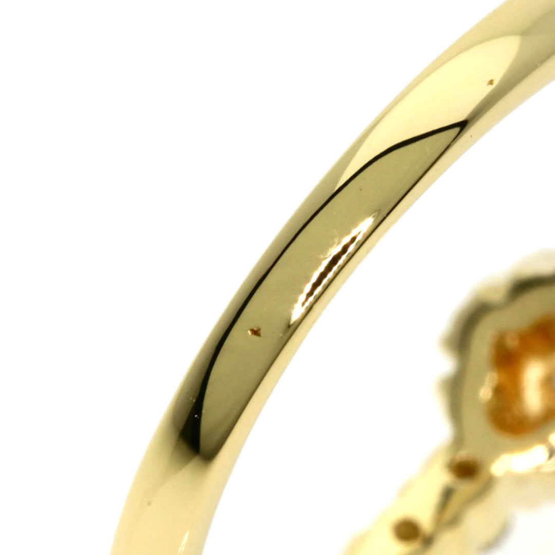 Ponte Vecchio Ring 18K Yellow Gold gold Flower motif diamond