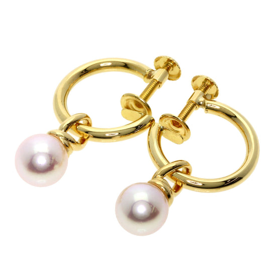 TASAKI Earring 18K Yellow Gold gold Pearl Women Used Authentic
