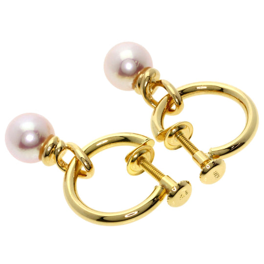 TASAKI Earring 18K Yellow Gold gold Pearl Women Used Authentic