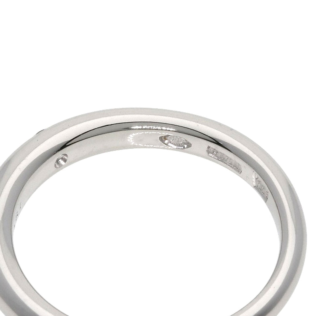 BVLGARI Ring PT950 Silver FEDDY Wedding Diamond Pair Ring #43 #53 unisex(Unisex) Used Authentic