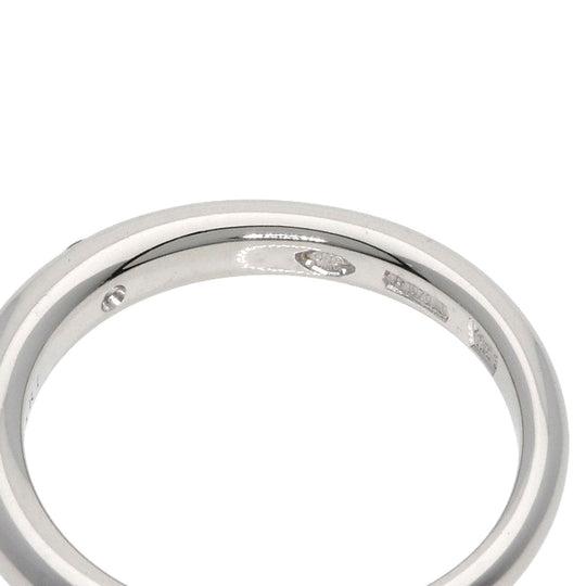 BVLGARI Ring PT950 Silver FEDDY Wedding Diamond Pair Ring #43 #53 unisex(Unisex) Used Authentic