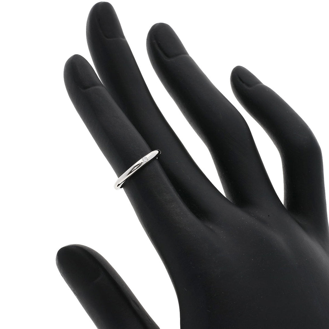BVLGARI Ring PT950 Silver FEDDY Wedding Diamond Pair Ring #43 #53 unisex(Unisex) Used Authentic