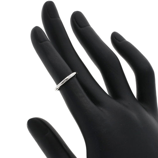 BVLGARI Ring PT950 Silver FEDDY Wedding Diamond Pair Ring #43 #53 unisex(Unisex) Used Authentic