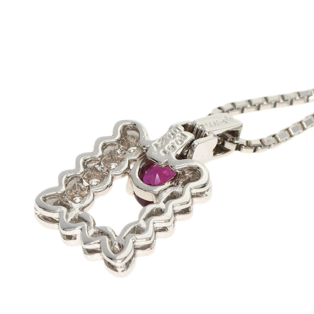 Southern Cross Necklace PT900 , PT850 Silver Ruby diamond Women Used Authentic