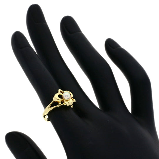MIKIMOTO Ring 18K Yellow Gold gold Pearl Women Used Authentic