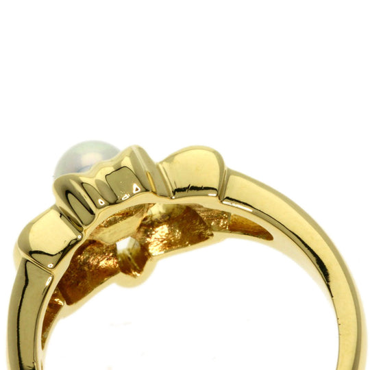 MIKIMOTO Ring 18K Yellow Gold gold Pearl Women Used Authentic