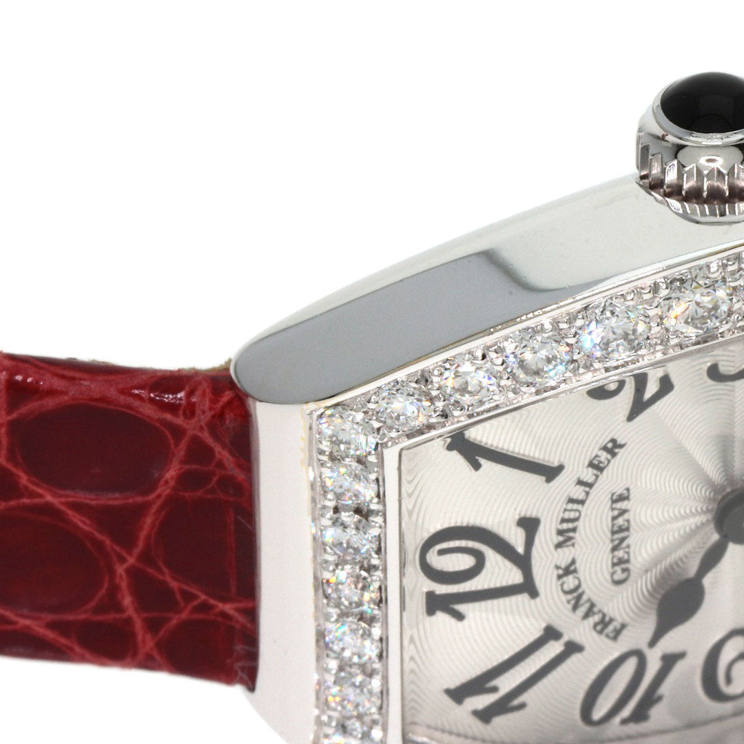 FRANCK MULLER Watches Quartz 5002SQZDP Stainless Steel, Leather Silver Heart to Heart Diamond Silver dial Women Used Authentic