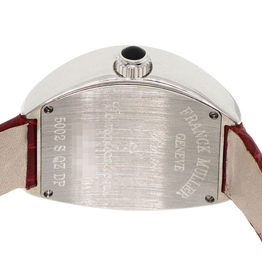 FRANCK MULLER Watches Quartz 5002SQZDP Stainless Steel, Leather Silver Heart to Heart Diamond Silver dial Women Used Authentic