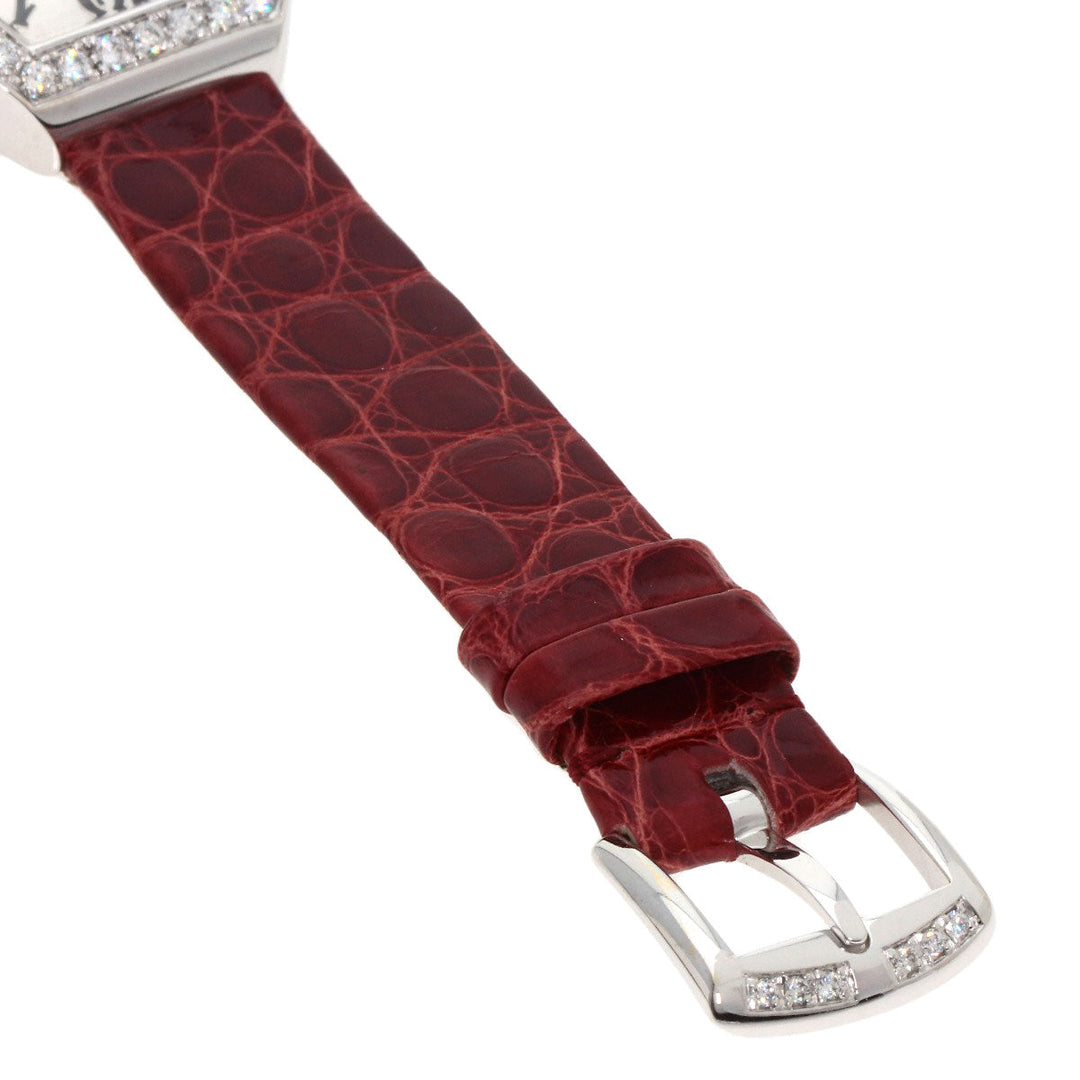 FRANCK MULLER Watches Quartz 5002SQZDP Stainless Steel, Leather Silver Heart to Heart Diamond Silver dial Women Used Authentic