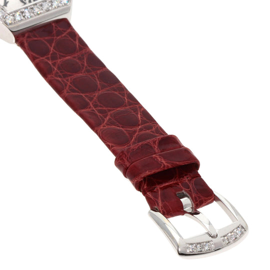 FRANCK MULLER Watches Quartz 5002SQZDP Stainless Steel, Leather Silver Heart to Heart Diamond Silver dial Women Used Authentic