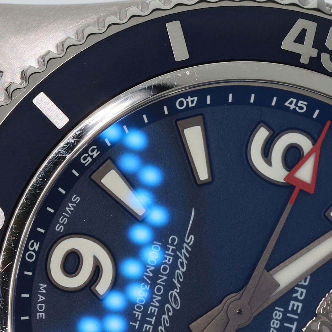 BREITLING Watches A17367 Stainless Steel, Rubber Silver Super Ocean 44 mens Used Authentic